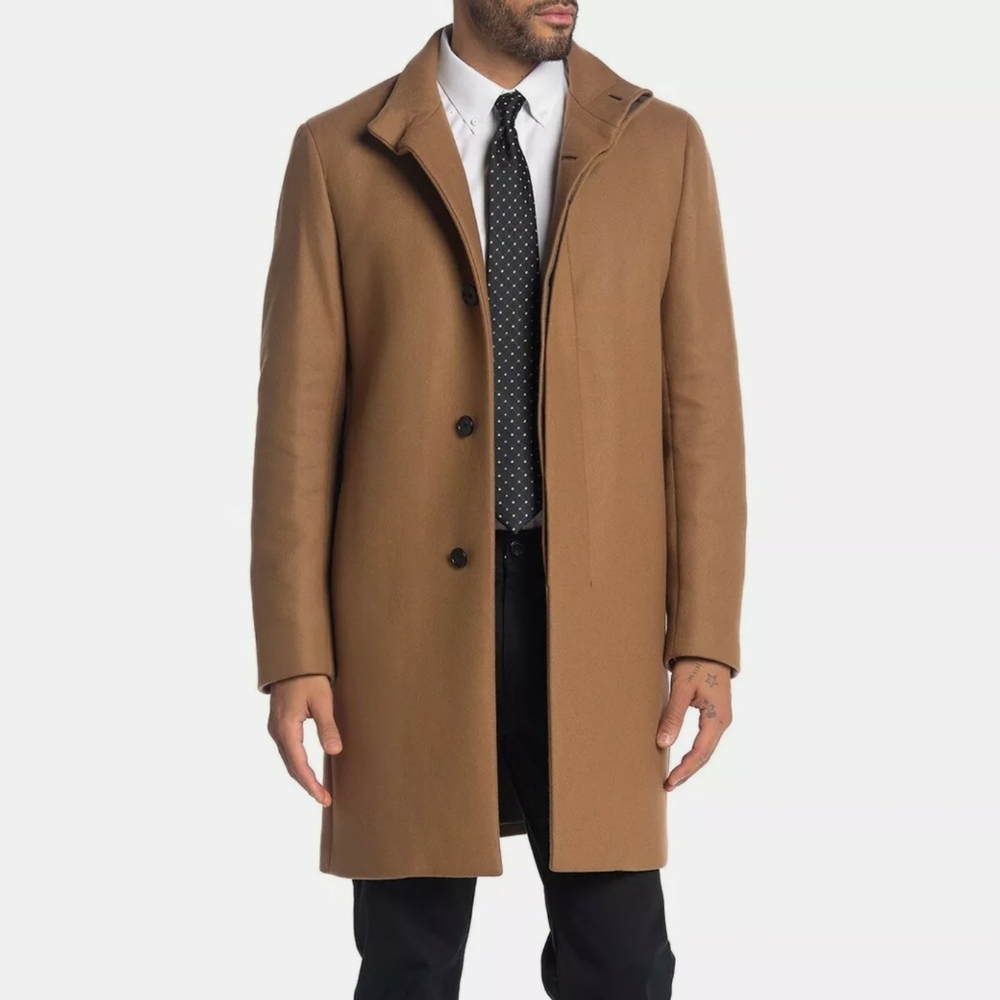 Theory Belvin OP Wool-Blend Coat (M) - Picture 2 of 6
